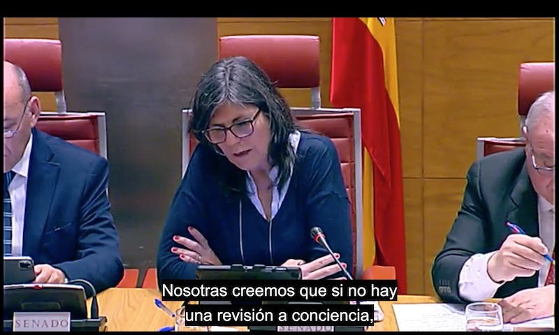 Malen Etxea en el Senado